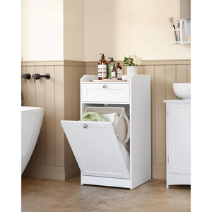 Bathroom Cabinet with Laundry Basket & Drawer - Karrari