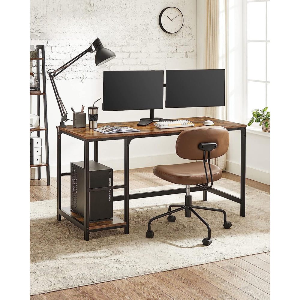 Computer Desk with 2 Reversible Shelves - Karrari