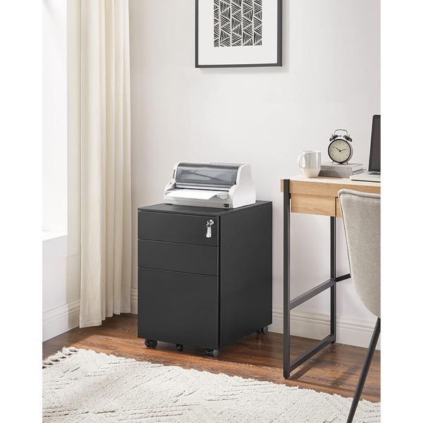 3-Drawer Filing Cabinet with Lock - Karrari