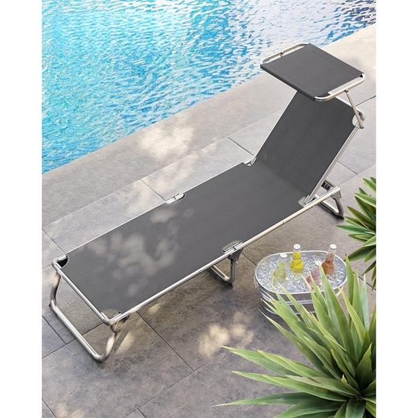 Outdoor Sun Lounger – Adjustable & Portable - Karrari