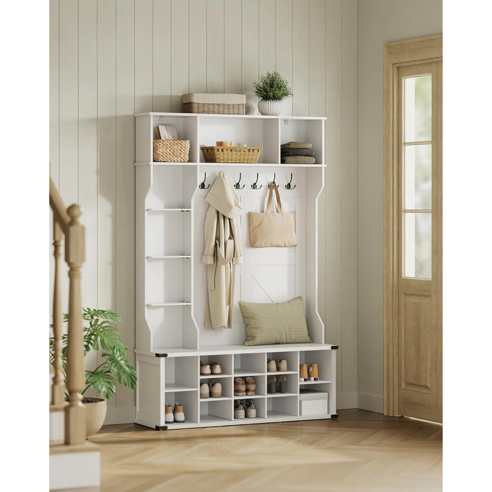 Entryway Coat Rack with Shoe Storage - Karrari