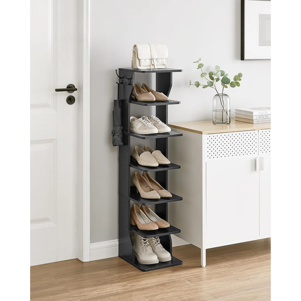 Slim 6-Tier Shoe Rack for Small Spaces - Karrari