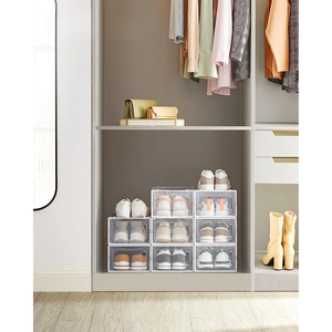 Set of 8 Medium Stackable Shoe Storage Boxes - Karrari