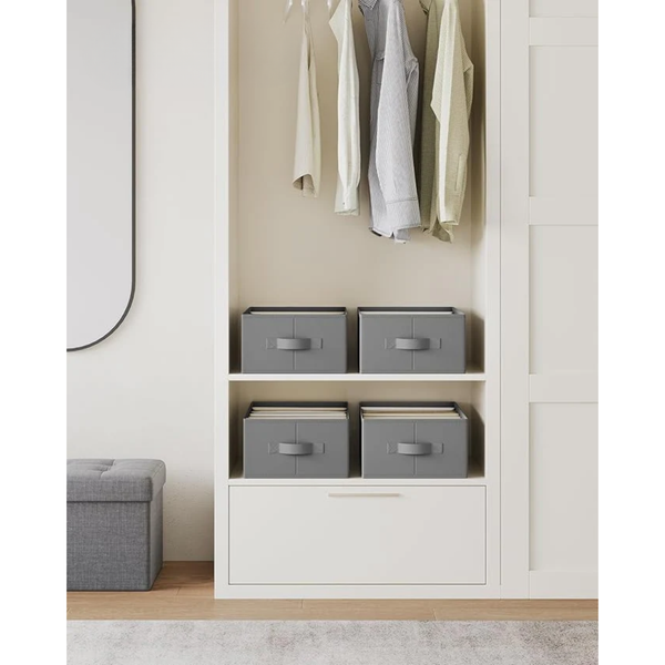 Set of 4 Wardrobe Drawer Organisers - 6 Compartments - Karrari