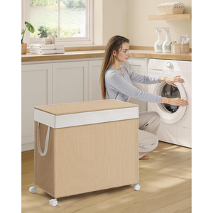 Laundry Sorter on Wheels – 3 Sections - Karrari