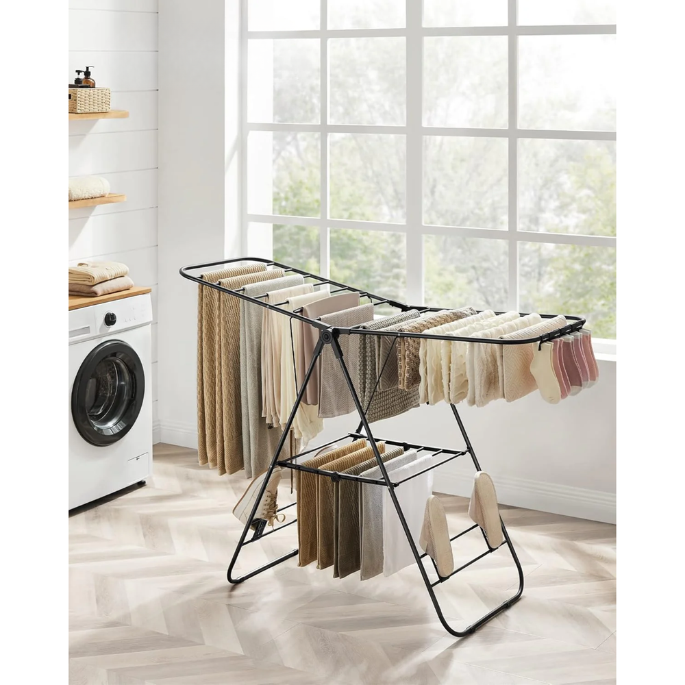 Folding Clothes Drying Rack – Multifunctional Airer - Karrari