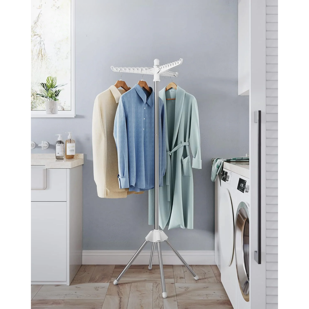 Clothes Airer with 3 Rotatable Arms – Stainless Steel - Karrari