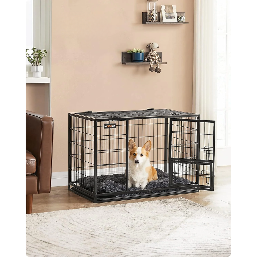 Durable Dog Cage with Double Removable Doors - Karrari
