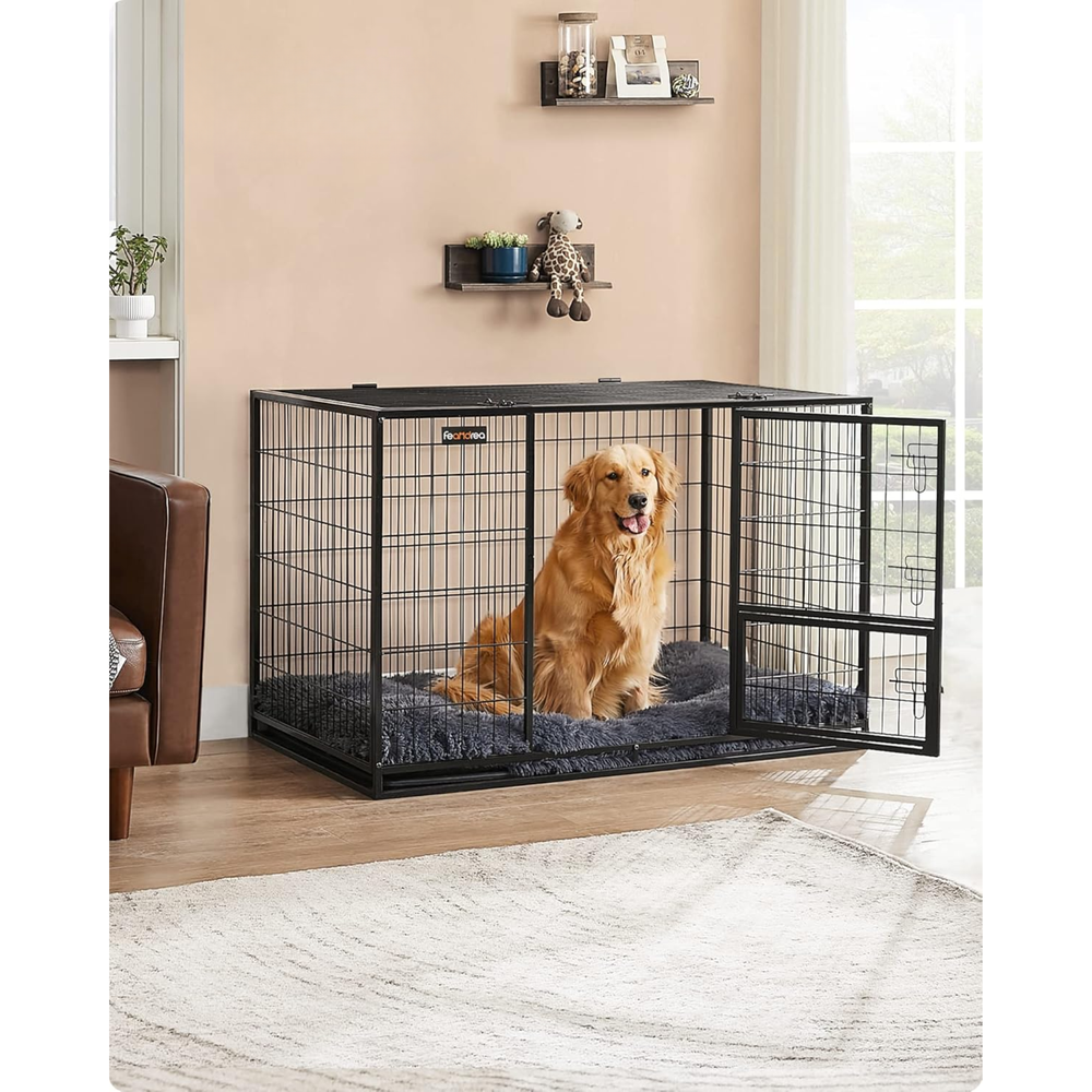 Heavy-Duty XXL Metal Dog Crate - Removable Tray - Karrari
