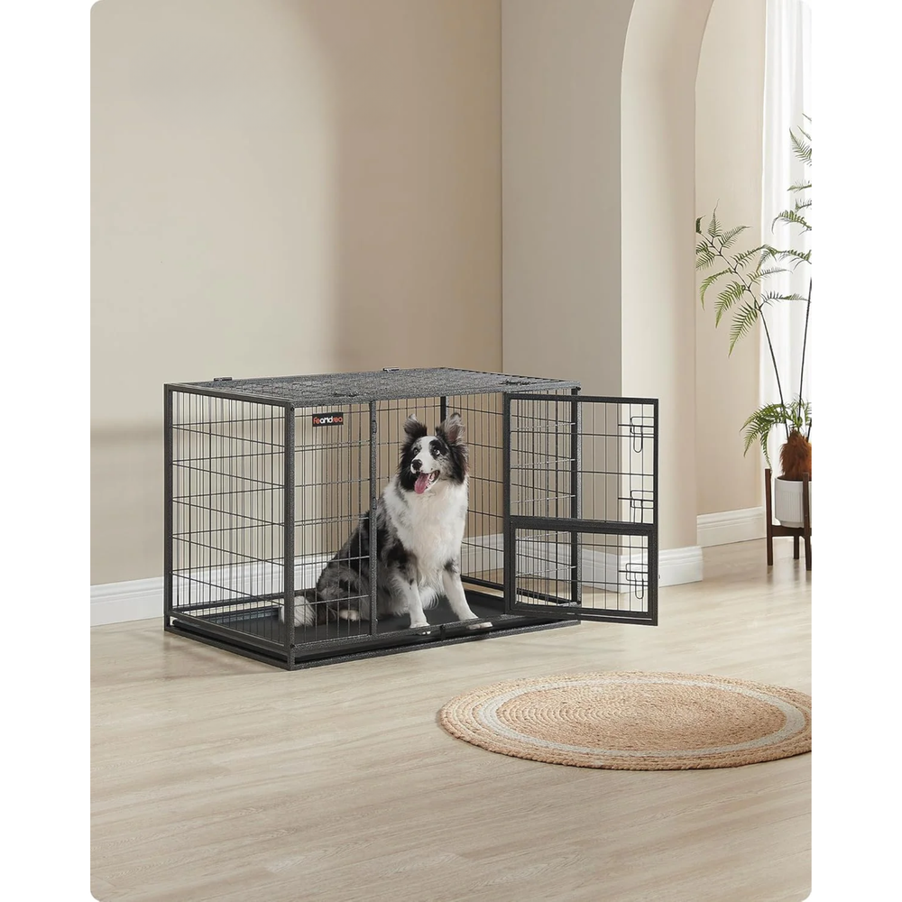 Heavy-Duty Portable Dog Crate with 2 Doors - Karrari