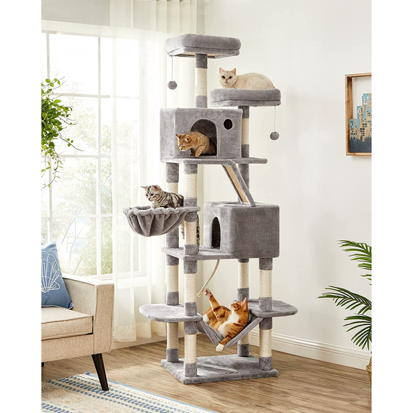 Large Cat Tree Tower with 13 Scratching Posts - Karrari