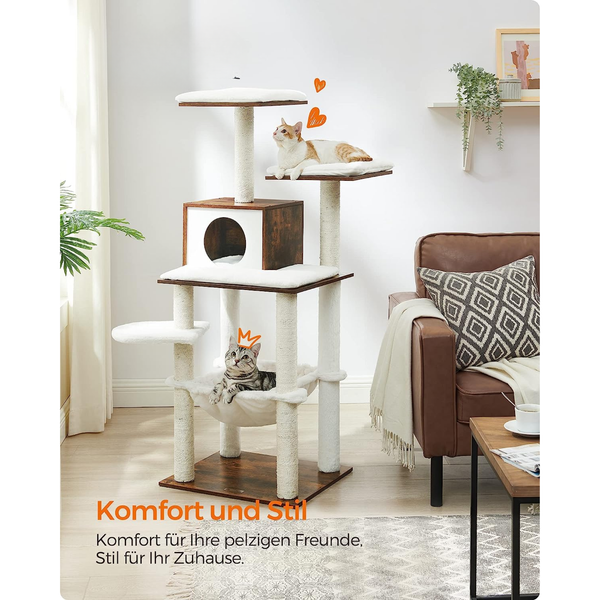 Multi-Tier Cat Scratching Post (Modern Design) - Karrari