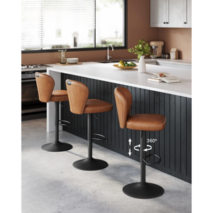 Set of 2 Adjustable Bar Stools