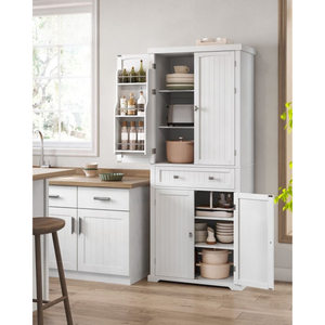 Storage Cabinet with Shelves & Drawers
