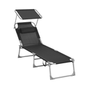 Adjustable Sun Lounger, Lightweight & Foldable
