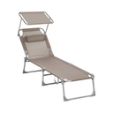 Adjustable Sun Lounger, Lightweight & Foldable