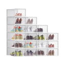 Pack of 18 Stackable Shoe Storage Boxes