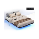 Double Bed Frame (140x190cm) LED Lighting & Electrical Outlets