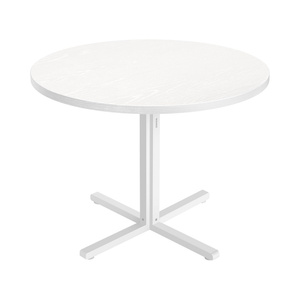 White Round Dining Table
