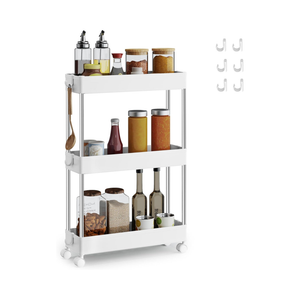 3-Tier Rolling Storage Cart with Wheels