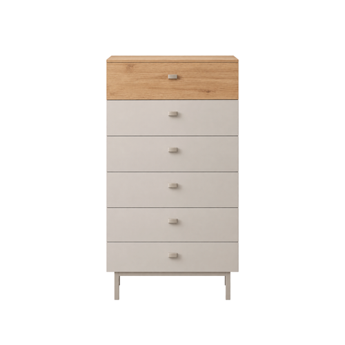6-Drawer Tallboy Chest of Drawers