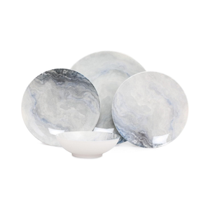 Elegant 24-Piece Dinner Set, 100% Porcelain