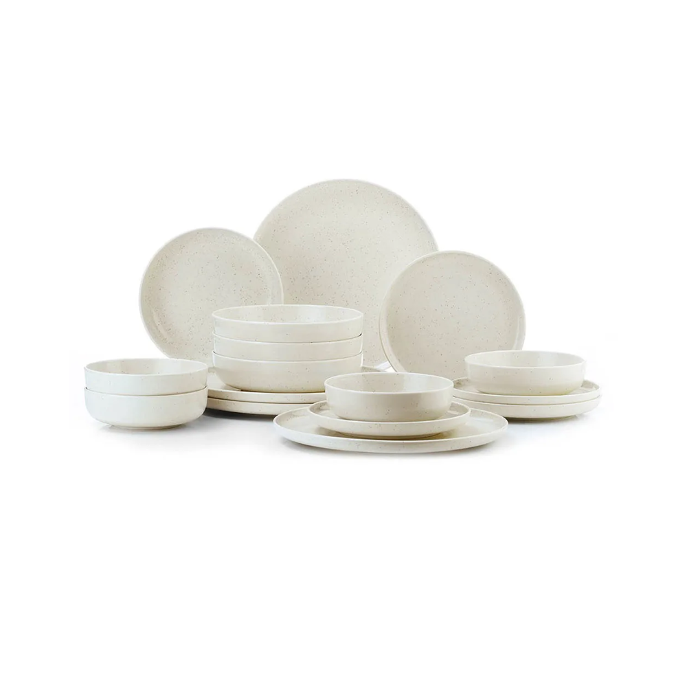 Dinner Plates (Set 16Pcs)  Cream