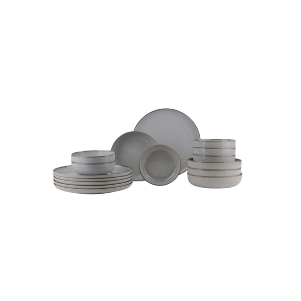 Dinner Set (18 Pieces) Grey