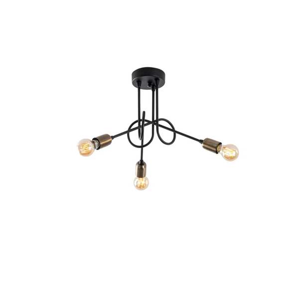 Metal Pendant Lamp With Rod Design