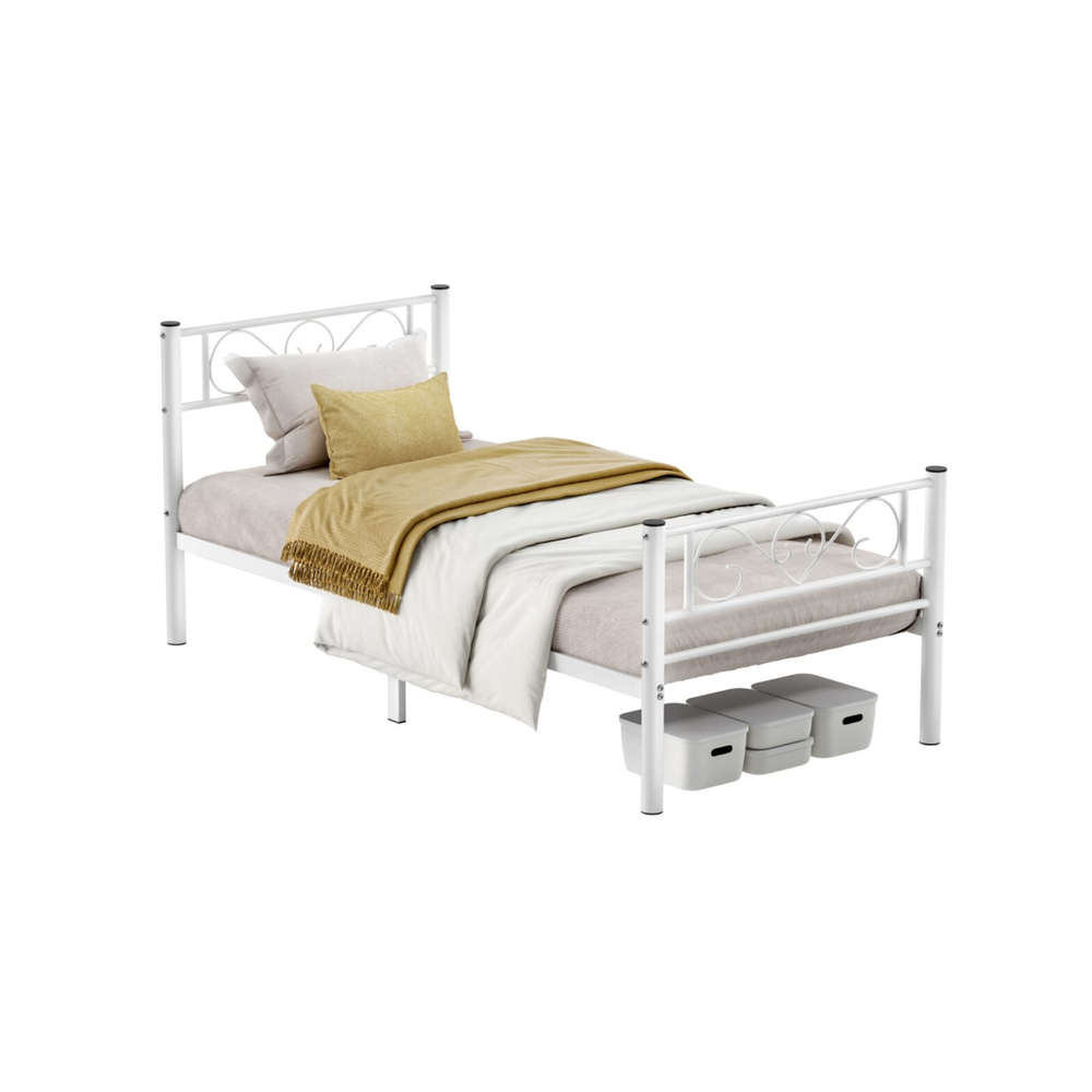 Single Metal Bed Frame (198x91.8cm) - Karrari