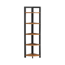 Bookcase, Corner Shelf with 5-Tier Shelves