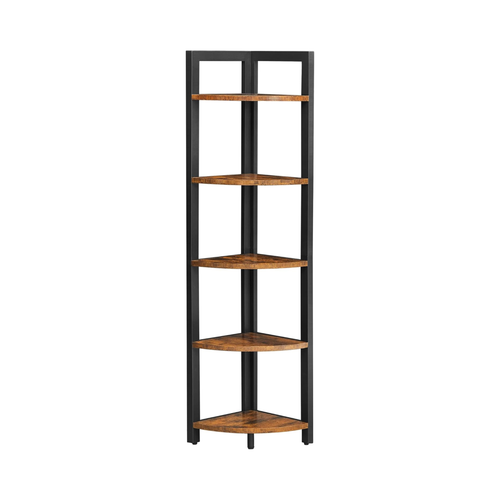 Bookcase, Corner Shelf with 5-Tier Shelves