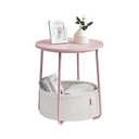 Side Table with Fabric Basket