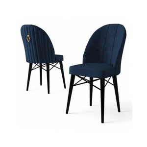 MARA Dining Chairs - Navy Blue (Set of 2)