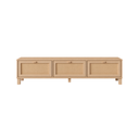 Natural Rattan 3-Door TV Console
