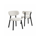 TOLDY Dining & Kitchen Chair – Black Metal Legs (Set of 2)