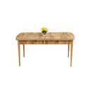 MIRA Table - Extendable Dining Table (Travertine & Atlantic Pine)