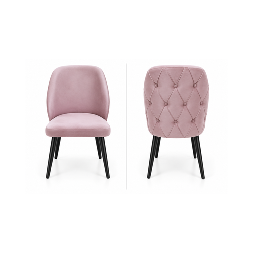 LEJA Dining & Kitchen Chair – Black Metal Legs (Set of 2)