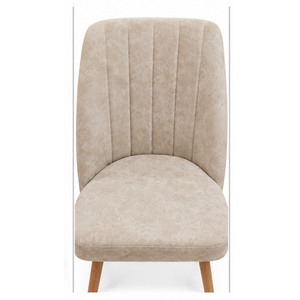 VERA Dining Chairs - Anthracite / Cream (Set of 2)