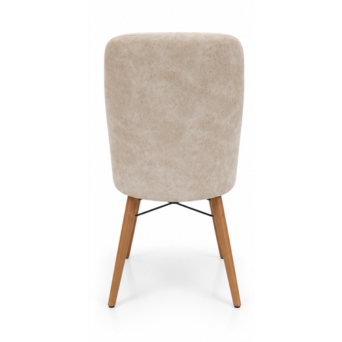 VERA Dining Chairs - Anthracite / Cream (Set of 2)