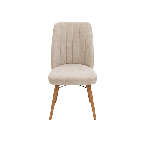 VERA Dining Chairs - Anthracite / Cream (Set of 2)