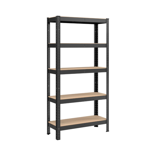 5-Tier Garage Shelving Unit - Steel, Boltless & Durable (30x75x150cm)