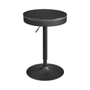 Adjustable Round Bar Table with Storage