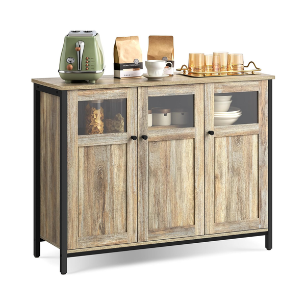Sideboard Cabinet with Glass Doors