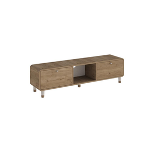 DORO Tv Unit with 2 Drop-Down Doors & Open Shelf