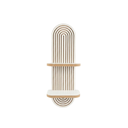 Arched wall shelf with grooved detail ideal for small spaces
