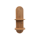 Arched wall shelf with grooved detail ideal for small spaces