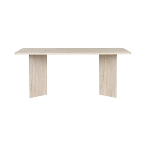 Elegant Dining Table - Travertine Color
