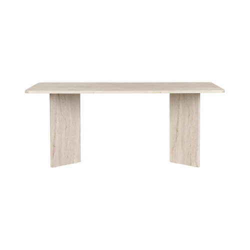 Elegant Dining Table - Travertine Color