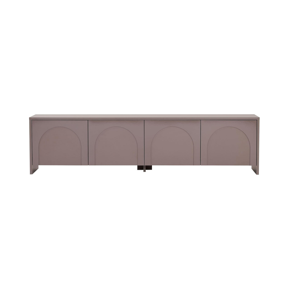 Modern TV Unit, Melamine-Coated Chipboard &  Elegant Solid Surface